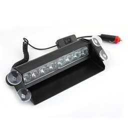 Universal 8-LED Sucking Disc Car Light Front Windshield Lamp